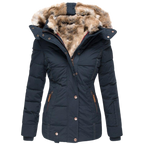 Manteau Elysia En Fourrure Décontracté Avec Capuche