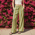 Pantalon Tissé "Azura 70s" Ultra Confortable