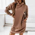 Robe Tessia Chaude Avec Capuche et Poches