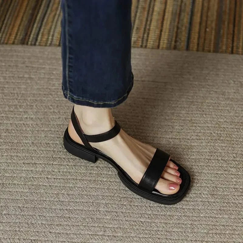 Sandales À Talon Klarina En Cuir