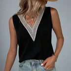 Pull Malania Sans Manches En Dentelle