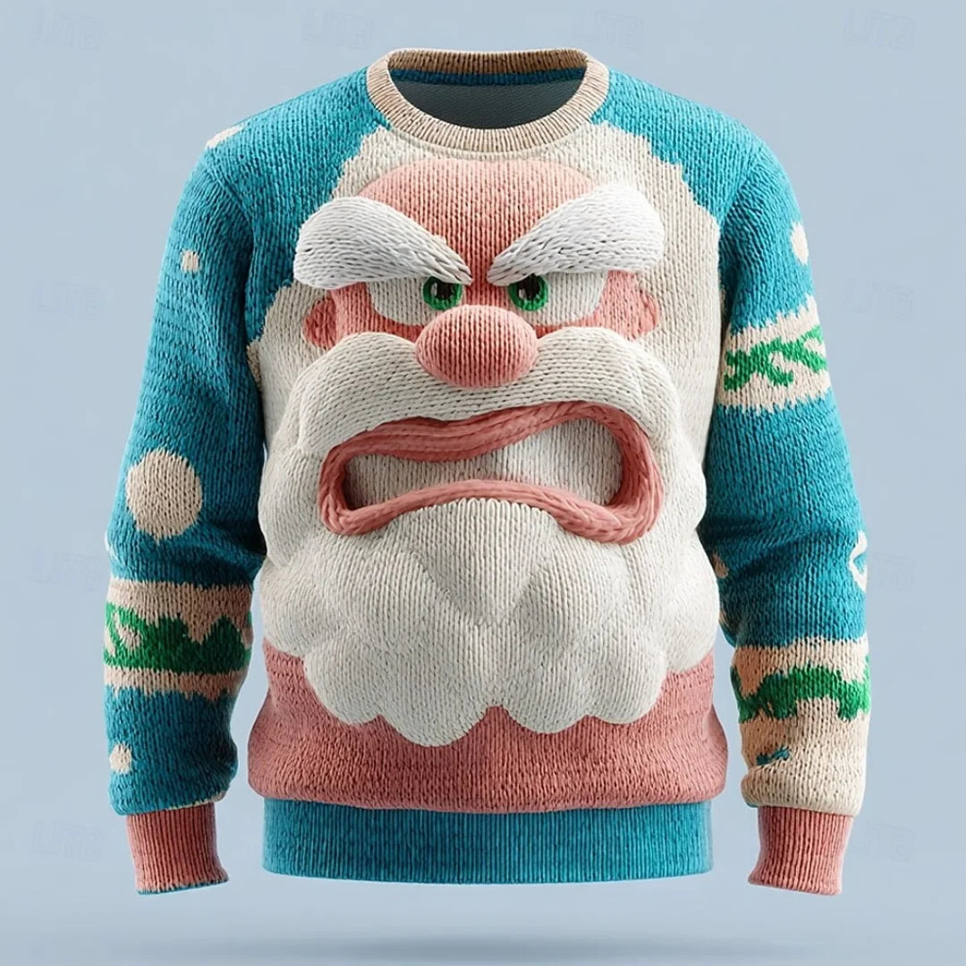 Pull Père Noël En Tricot (UNISEX)