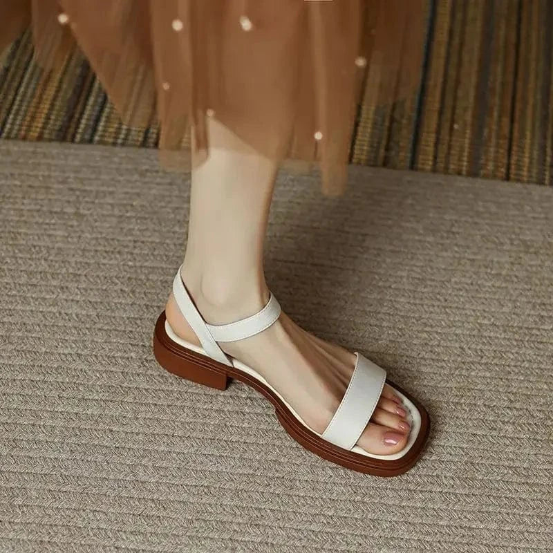 Sandales À Talon Klarina En Cuir