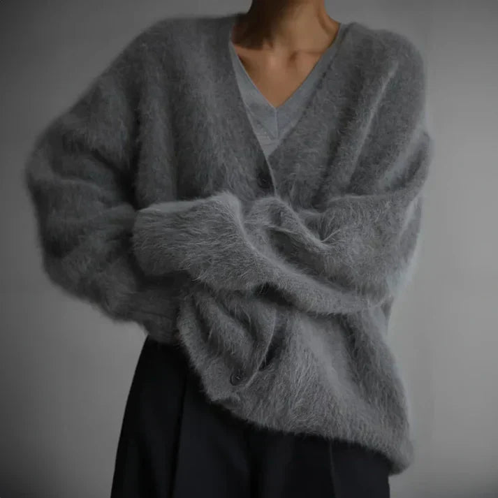 Pull Élégant Oversize En Cachemire