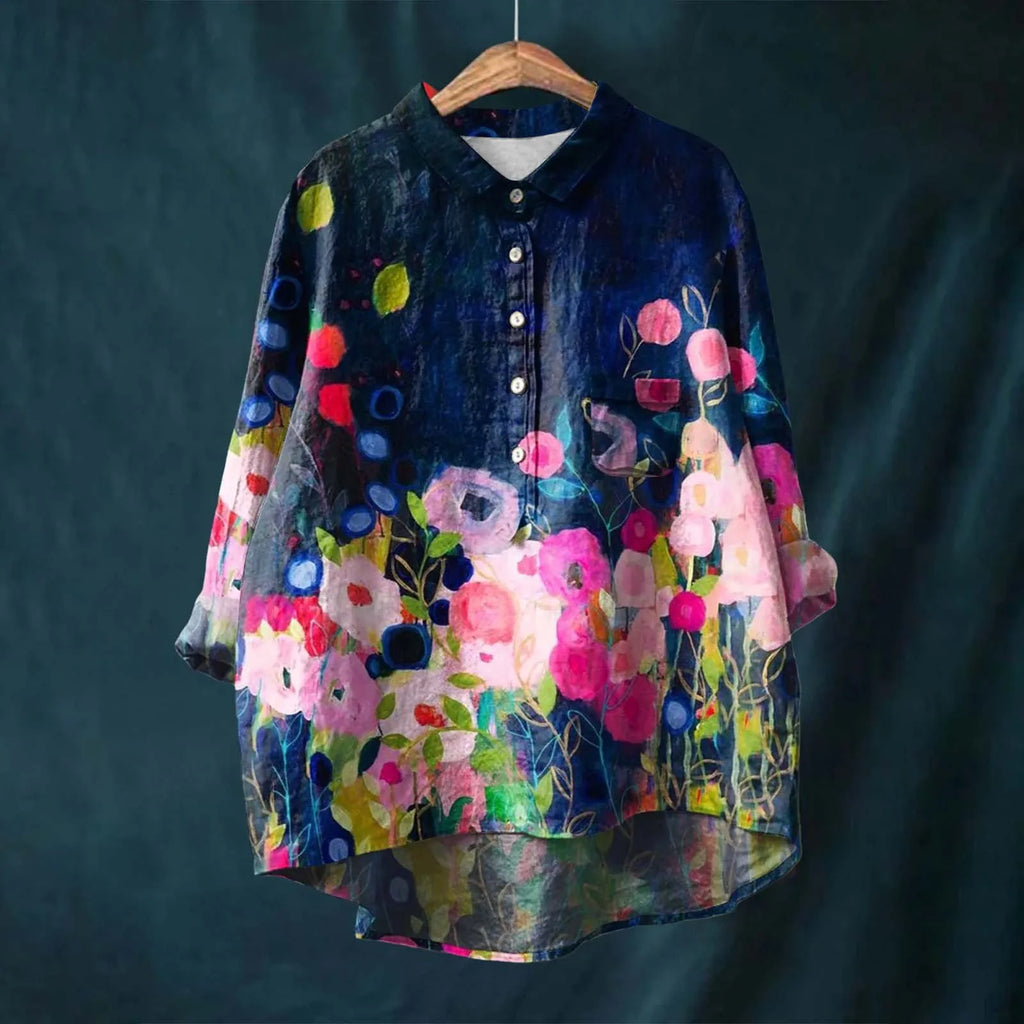 Chemise Vintage En Coton Et En Lin