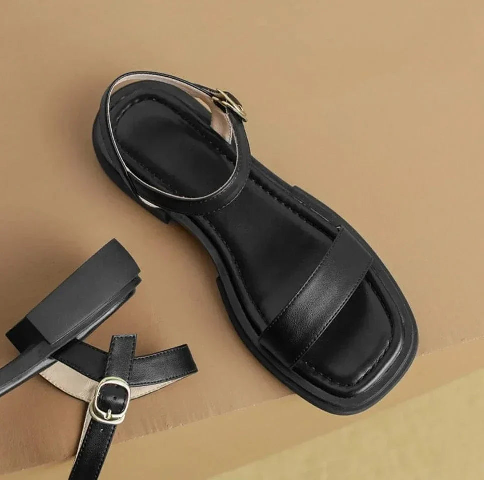 Sandales À Talon Klarina En Cuir