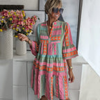 Robe Joudia Bohémienne À Paliers