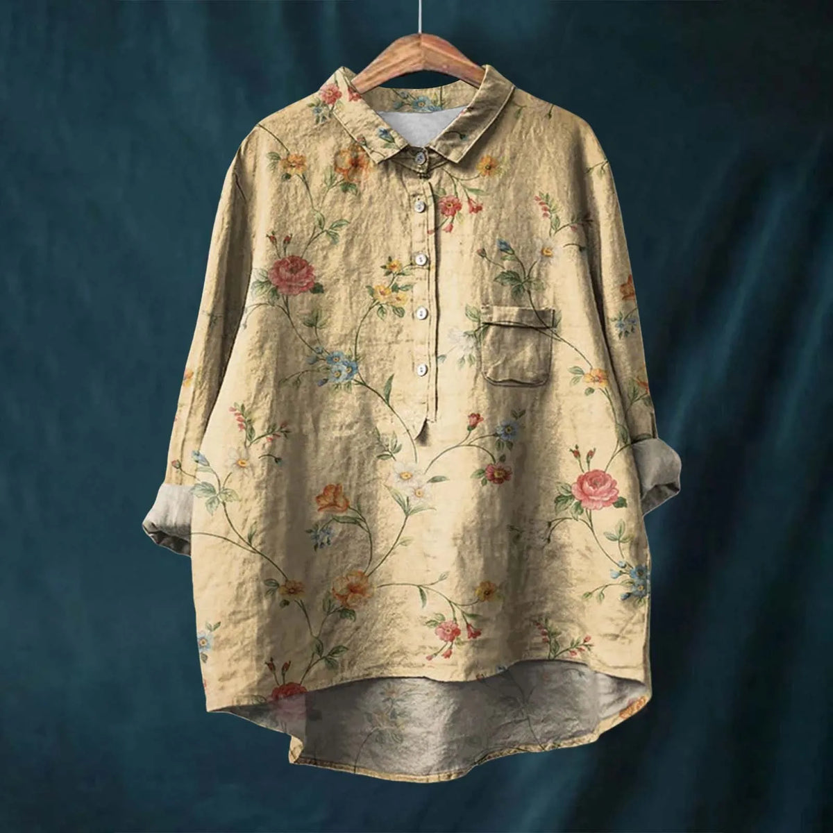 Chemise Vintage En Coton Et En Lin