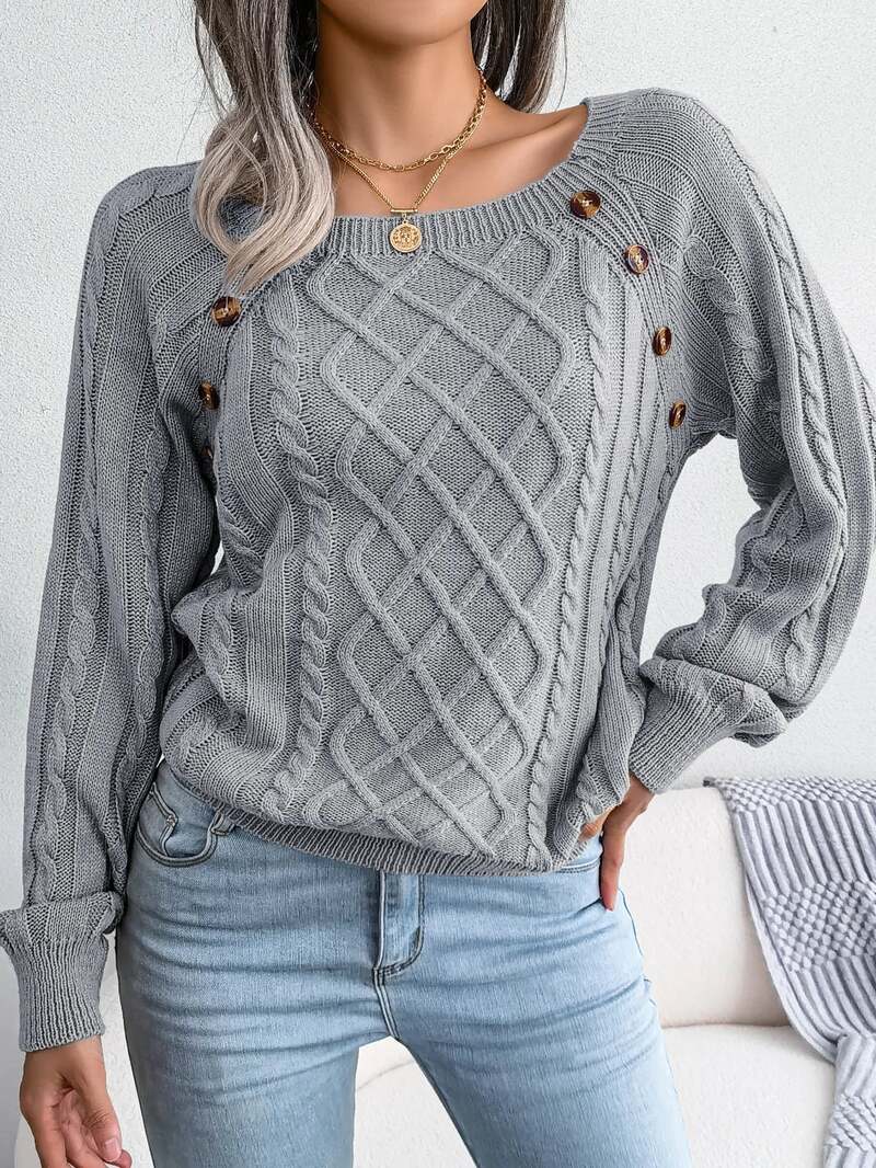 Pull Baritz En Maille Torsadée