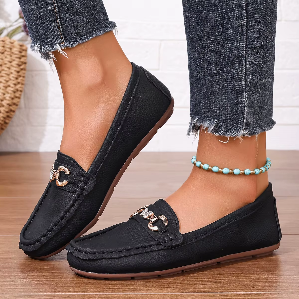Mocassins Ricci En Cuir Pour Femmes