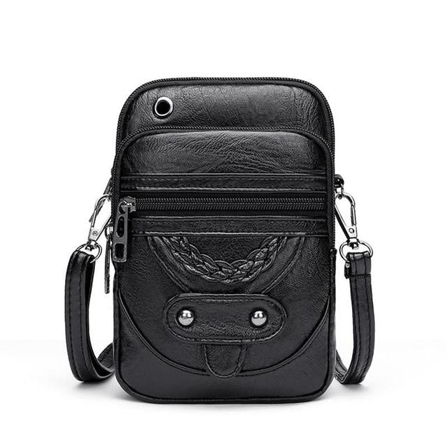 Sac à Bandoulière Vintage En Cuir