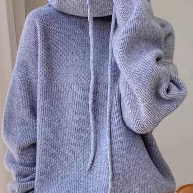 Sweat À Capuche Oversize Tricoté