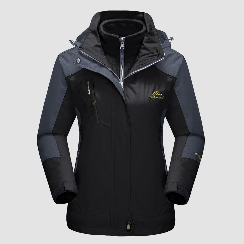 Manteau 3-en-1 Imperméable Avec Doublure En Polaire
