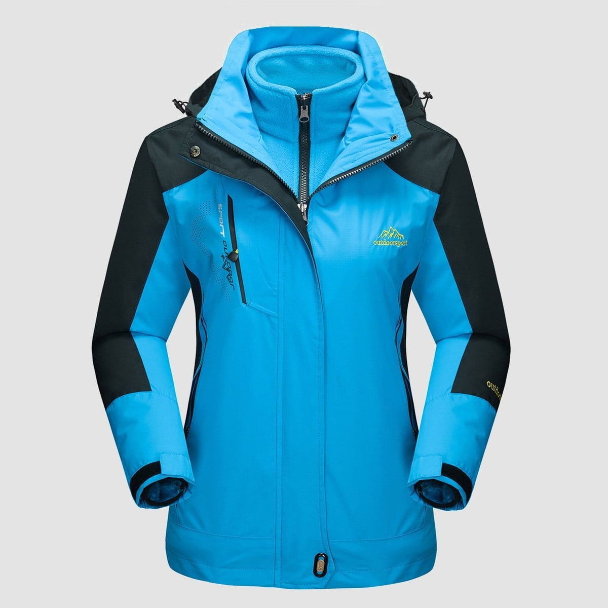 Manteau 3-en-1 Imperméable Avec Doublure En Polaire