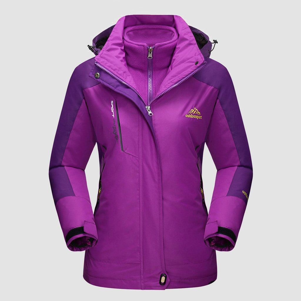 Manteau 3-en-1 Imperméable Avec Doublure En Polaire