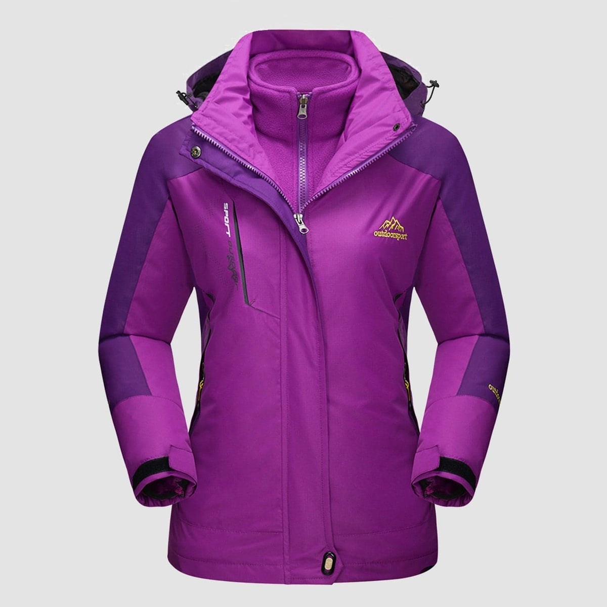 Manteau 3-en-1 Imperméable Avec Doublure En Polaire