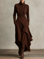 Robe Lausanne Longue À Col Roulé