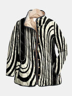 Zaira | Giacca Trapuntata Grafica Zebra
