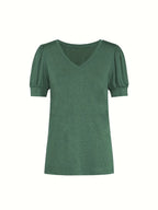 T-shirt Respirant En Coton À Manches En Pétales