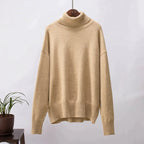 Pull Amélie Col Roulé Oversize En Coton