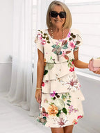 Robe Wanda Élégante À Volants