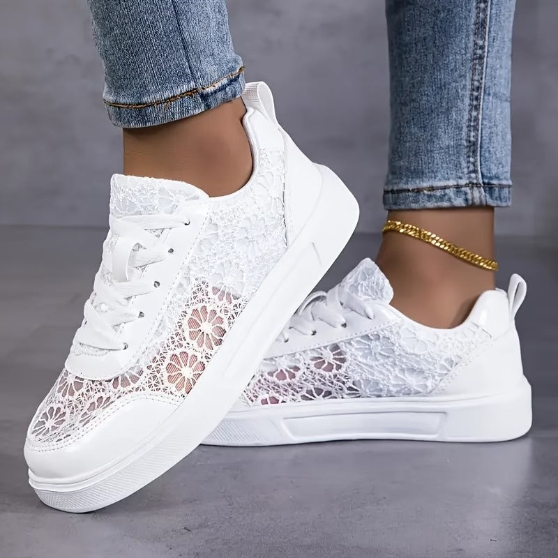 Floria™ – Sneaker in pizzo floreale elegante