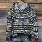 Sweat À Capuche Vintage En Cachemire