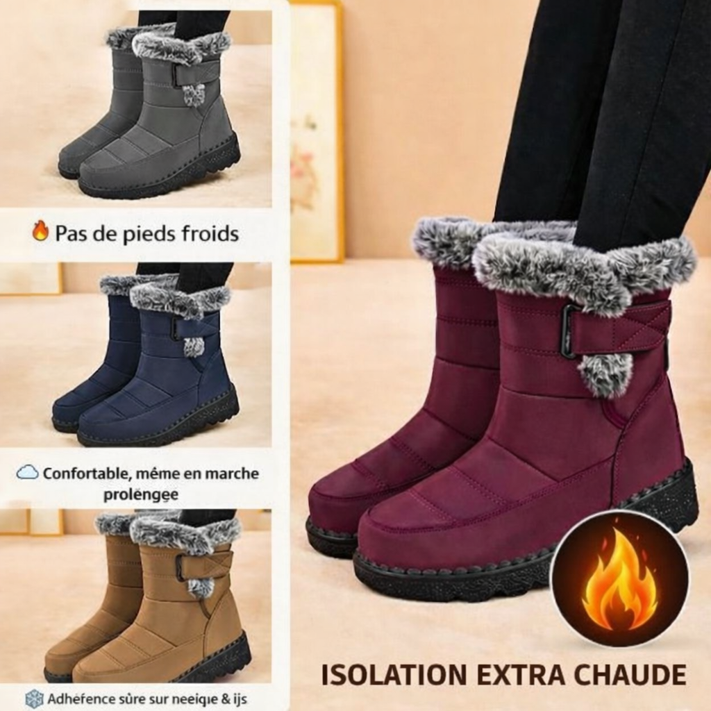 Bottines d'hiver - Doublées En Polaire, Antidérapantes & Imperméables