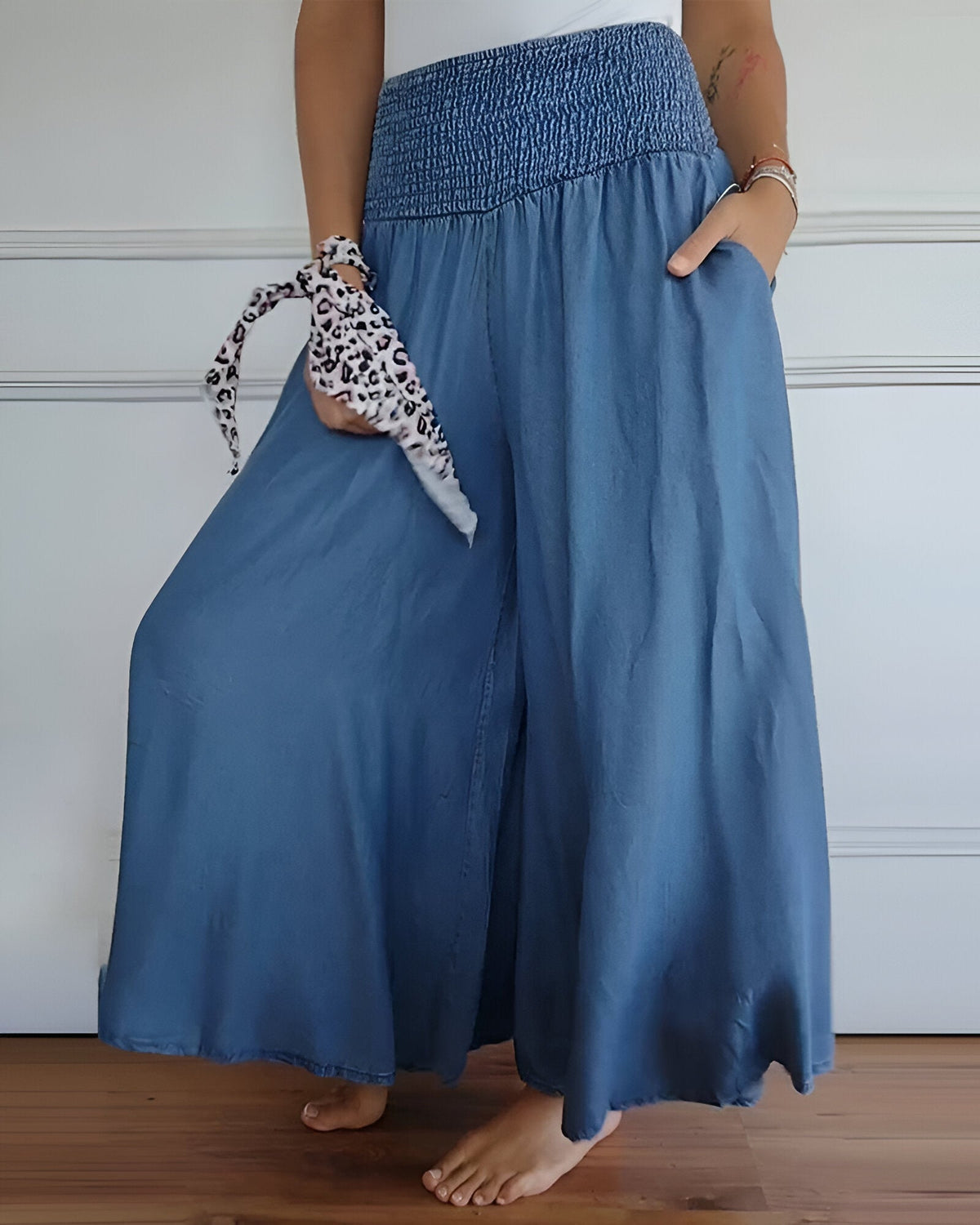 Jupe Pantalon Confortable Avec Taille Élastiquée