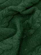 Pull-Robe À Col Roulé En Maille Torsadée Épaisse