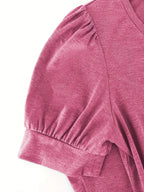 T-shirt Respirant En Coton À Manches En Pétales