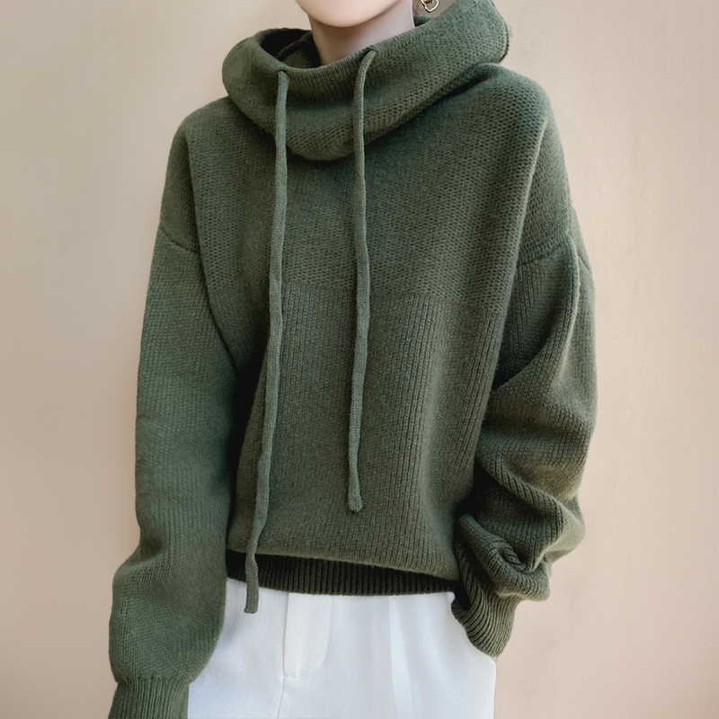 Sweat À Capuche Oversize Tricoté