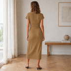 Robe Randa Avec Nœud & Fente Sur Le Côté