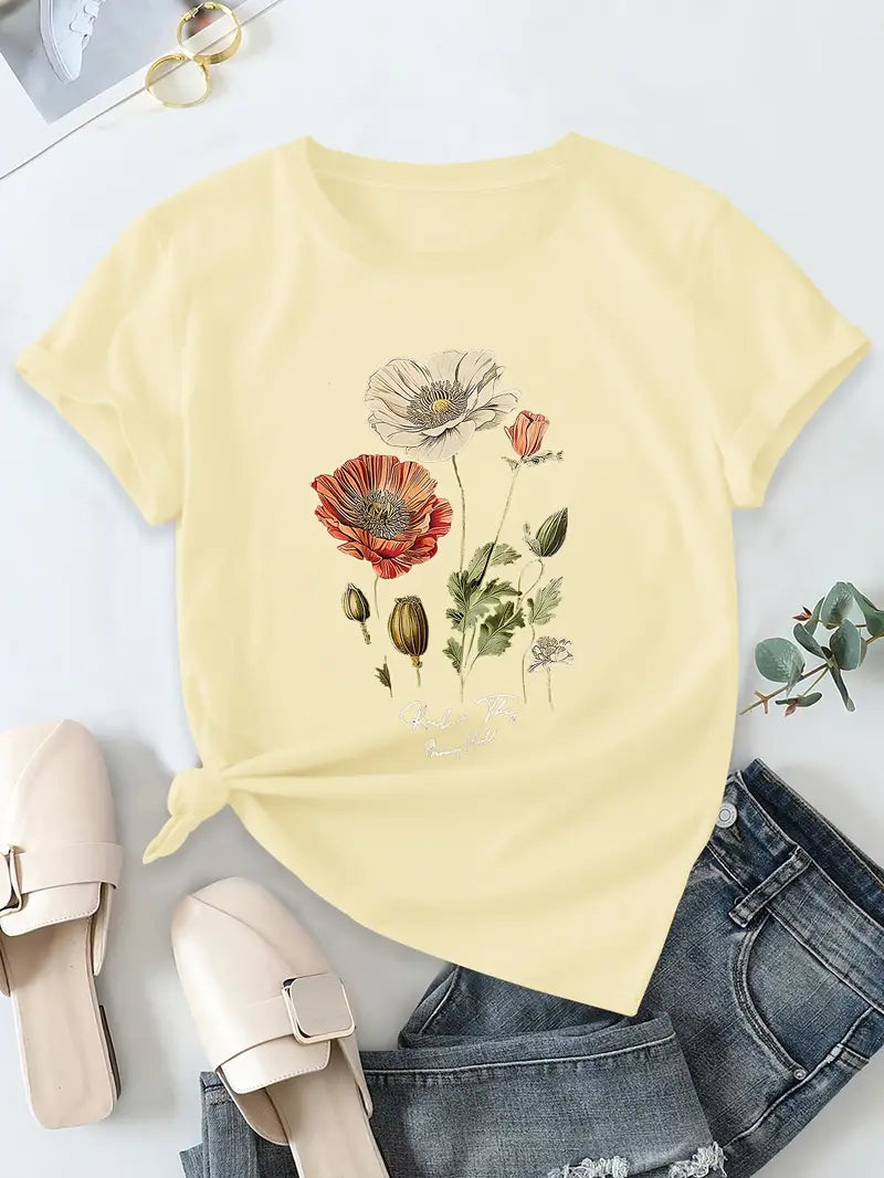 Pull Falinia À Manches Courtes Avec Imprimé Floral