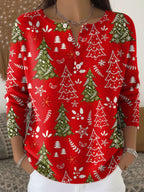 Pull De Noël Chaud Avec Boutons