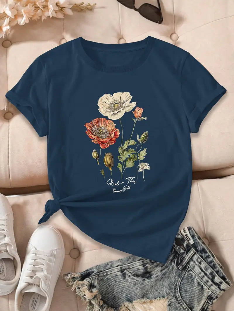 Pull Falinia À Manches Courtes Avec Imprimé Floral