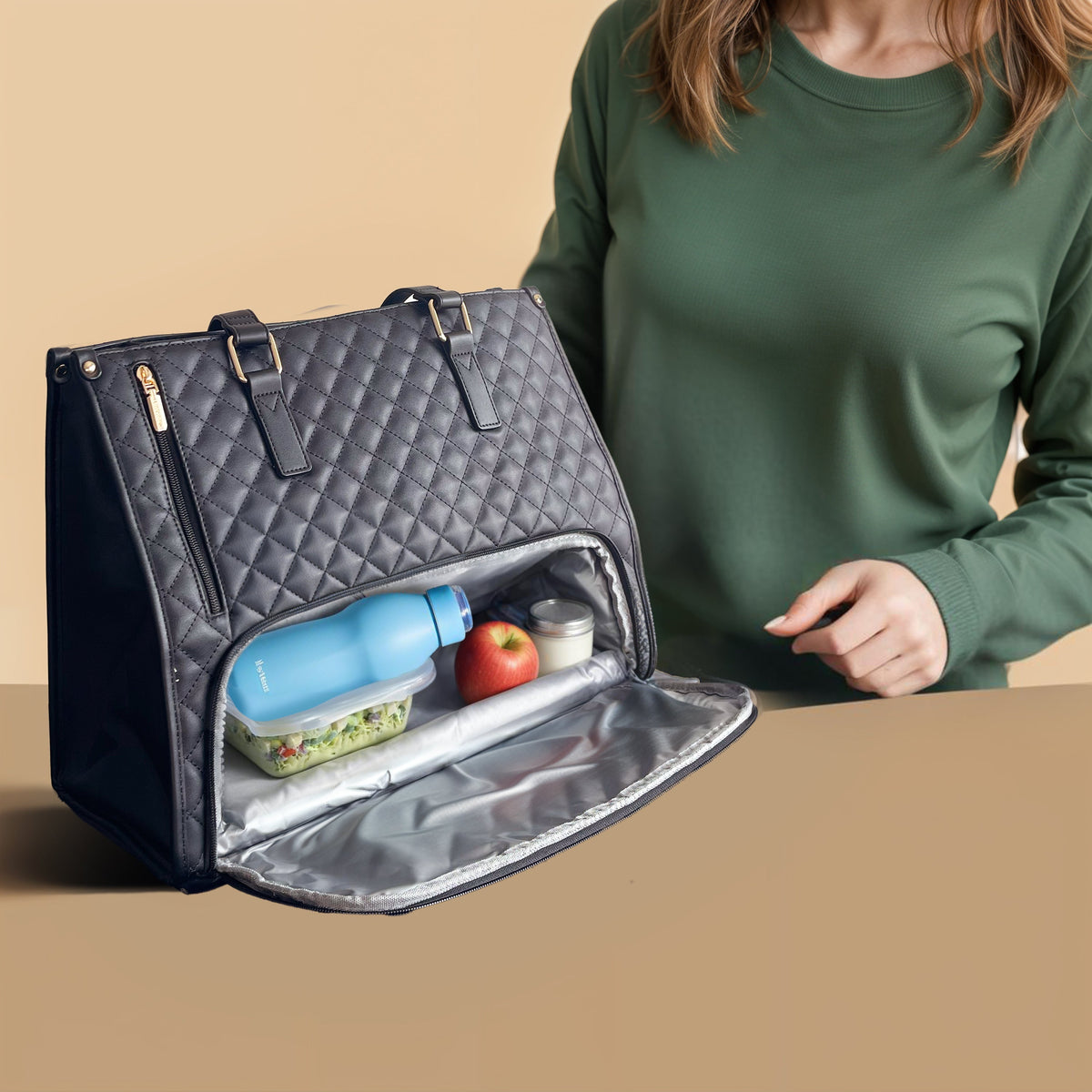 Sac à main 3-EN-1 En Cuir + Pochette Assortie (OFFERTE)