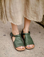 Sandales Loria Ultra Confortables en Cuir Grainé