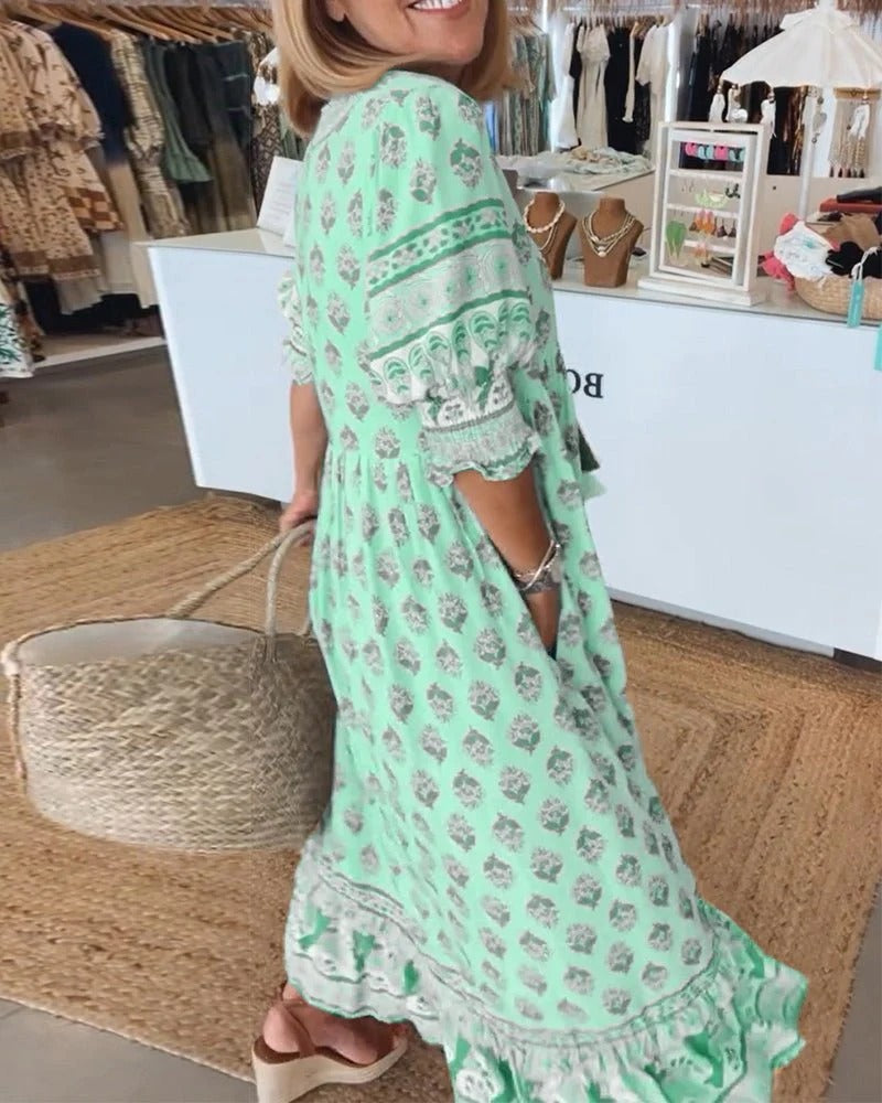 Robe Bohémienne Avec Cache-Ventre