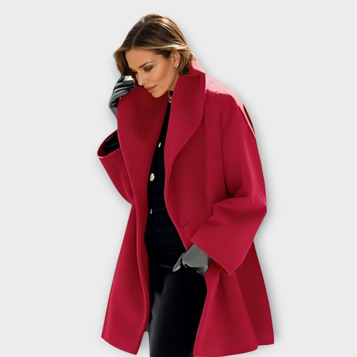 Manteau Sharon Élégant En Laine