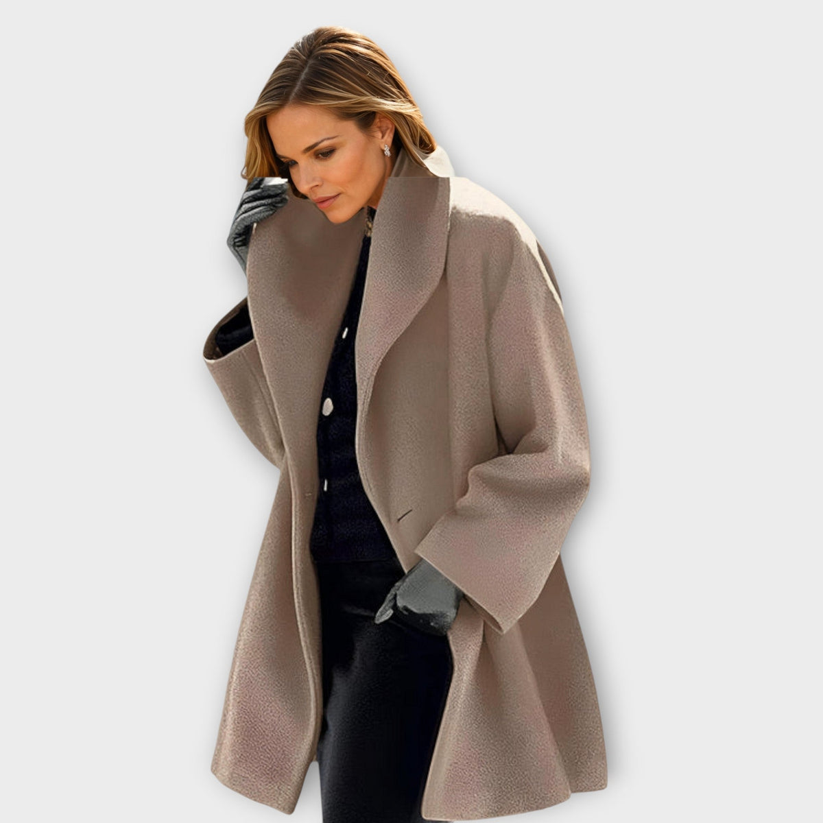 Manteau Sharon Élégant En Laine