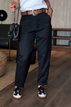 Pantalon Julia Élégant À Rayures