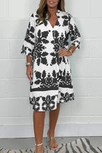 Robe Rayonnante En Col V