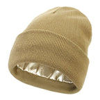 Bonnet Doublé En Satin Ultra Chaud