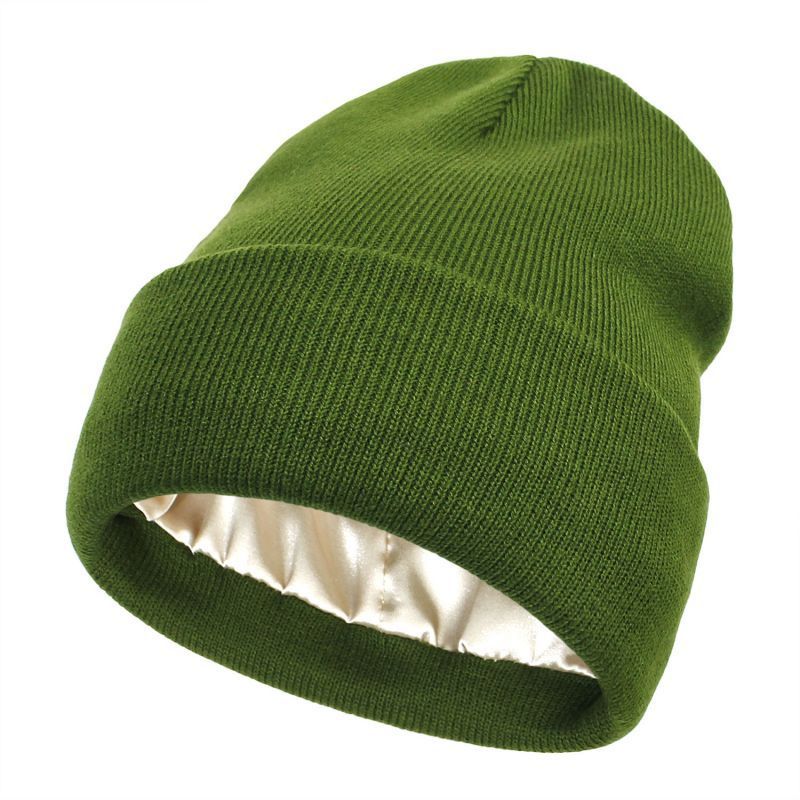 Bonnet Doublé En Satin Ultra Chaud