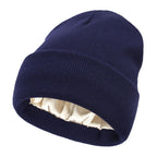 Bonnet Doublé En Satin Ultra Chaud