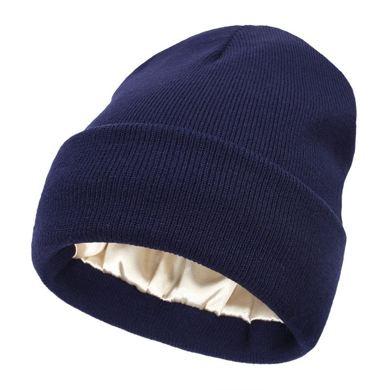 Bonnet Doublé En Satin Ultra Chaud