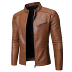 Manuel | Giacca in Pelle Elegante