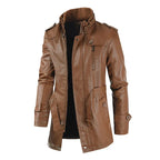 Filippo | Giacca Biker Lunga in Pelle