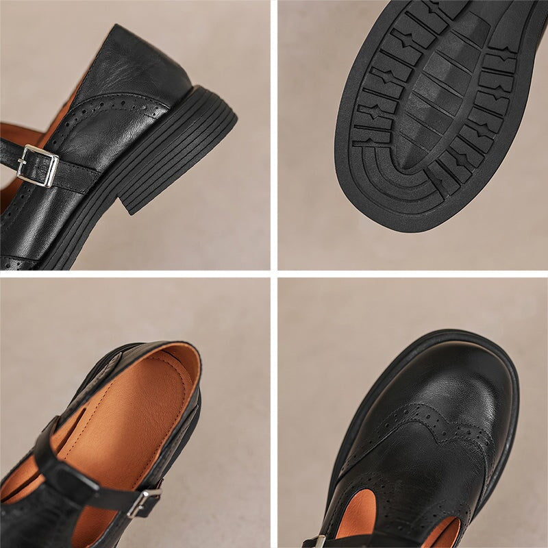 Chaussures Marylin Élégantes En Cuir